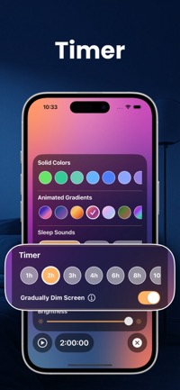 night light app with shut-off timer